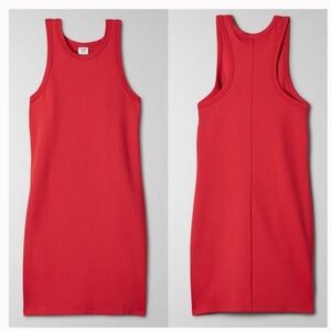 Aritzia Vibrant Red Sleeveless Mini Dress